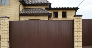 Купить откатные ворота из сэндвич-панелей Кизилюрт, цена от 1796 руб.
