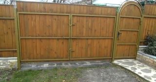 Купить распашные ворота деревянные Кизилюрт, цена от 2799 руб.